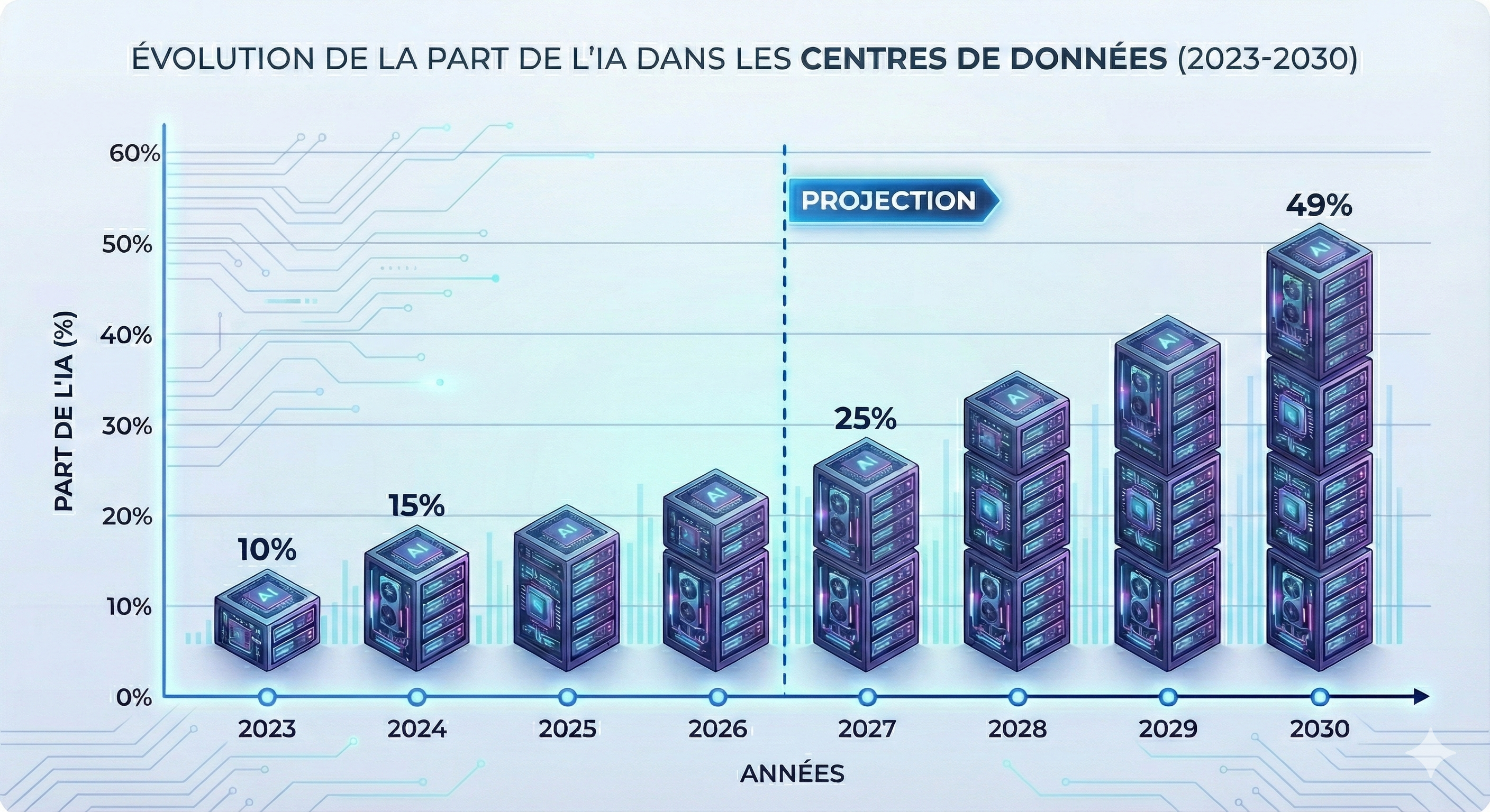 Graphique Hybride recrée avec l'IA